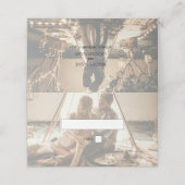 Je eigen foto's Faded bruiloft-plaatskaart (Buitenkant ongevouwen)