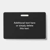 Je eigen geüploade QR-code & bewerkbare retrotekst Badge (Achterkant)