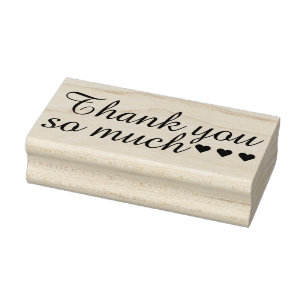 Je eigen Gezegde en bericht: DANK U ZO VEEL Rubberstempel