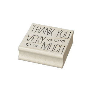 Je eigen Gezegden en berichten: DANK U VEEL Rubberstempel