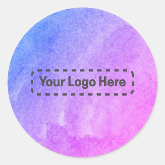 Je eigen logo waterverf Miami sticker (Voorkant)