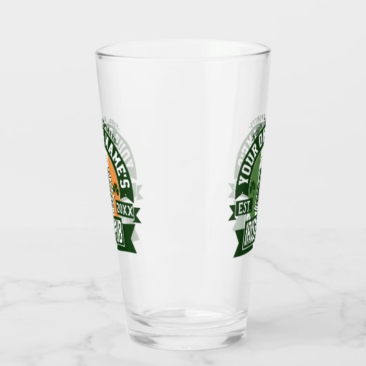 Je eigen naam hier | Irish Pub St. Patrick's Day Glas (Links)