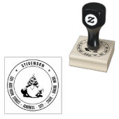 Je eigen retouradres Aangepast Afbeelding op maat Rubberstempel (Gestempeld)