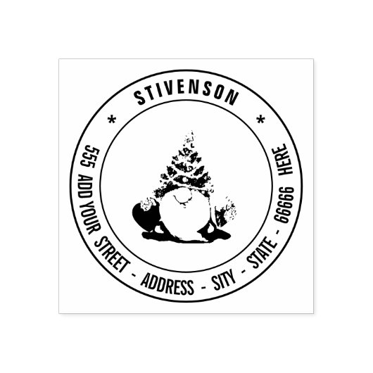 Je eigen retouradres Aangepast Afbeelding op maat Rubberstempel (Afrduk)