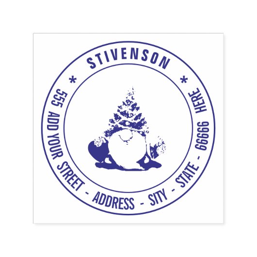 Je eigen retouradres Aangepast Afbeelding op maat Zelfinktende Stempel (Design)