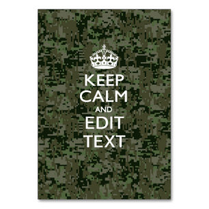 Je eigen tekst digitale camo Woodland kalm houden Kaart