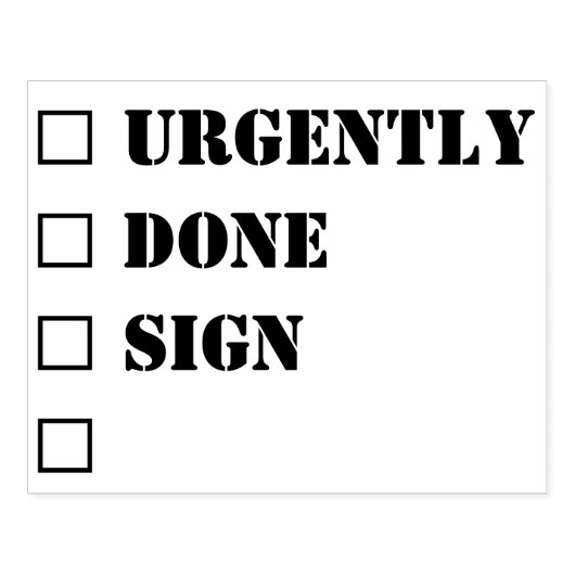 Je eigen werkruimte TO DO LIST Rubberstempel (Afrduk)