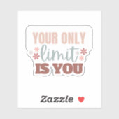 "Je enige limiet is je" aangepaste vinylSticker Sticker (Vel)