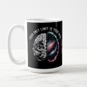 Je enige limiet is je geest: Motivatie quote Koffiemok