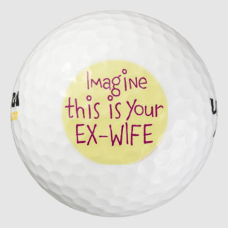 Je ex-vrouw golfballen