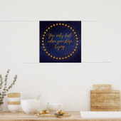 Je faalt alleen als je stopt met het proberen van  poster (Keuken)