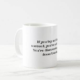 Je faalt niet, Motivatie Discovery Quote Koffiemok