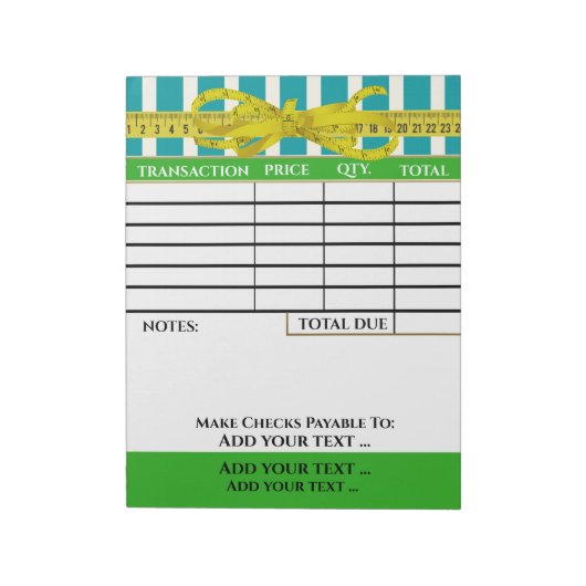 Je factuur-Notitieblok Notitieblok (Gedraaid)