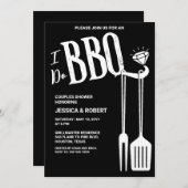 Je fais BBQ Couples Douche Invitation (Devant / Derrière)