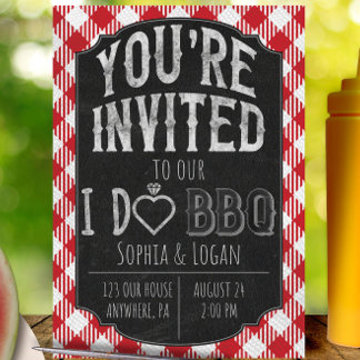 Je fais BBQ Invitation Wedding shower et nuptiale