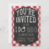 Je fais BBQ Invitation Wedding shower et nuptiale (Devant)