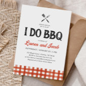 Je fais BBQ Rustic Couples Invitation Wedding show