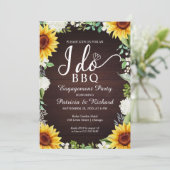 Je fais BBQ Rustic Engagement Party Invitation (Debout devant)