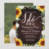Je fais BBQ Rustic Engagement Party Invitation (Devant / Derrière)