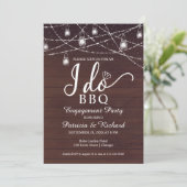 Je fais BBQ Rustic Engagement Party Invitation (Debout devant)