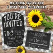 Je fais BBQ Silver Invitation Wedding shower et nu