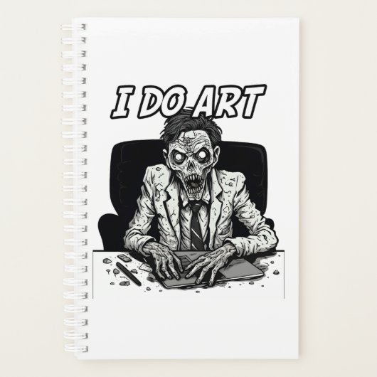 Je fais de l'art comique zombie (Devant)