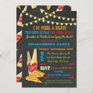 Je fais des invitations à la Pizza et au Brew Enga