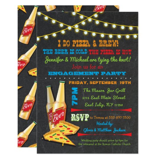Je fais des invitations de pizza et de partie de