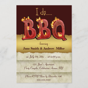 Je fais des invitations pour des soirées barbecue