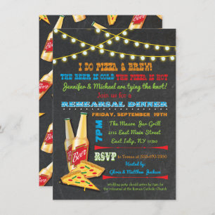 Je fais des invitations pour le dîner de la Pizza 