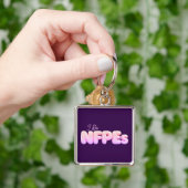 "Je fais des NFPEs" Porte-clés Violet (main)