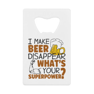 Je fais disparaître la bière
