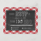 Je fais du BBQ Carte de réponse pour mariage en pl (Devant)