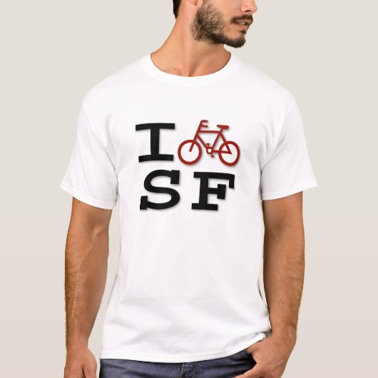 Je fais du vélo le T-shirt de SF (Devant)