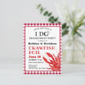 Je FAIS Fiançailles Crawfish Boil Party Invitation (Debout devant)