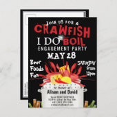 Je FAIS Fiançailles Crawfish Boil Party Invitation (Devant / Derrière)