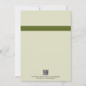 "Je fais" invitation de Fête de la mariée de petit (Dos)