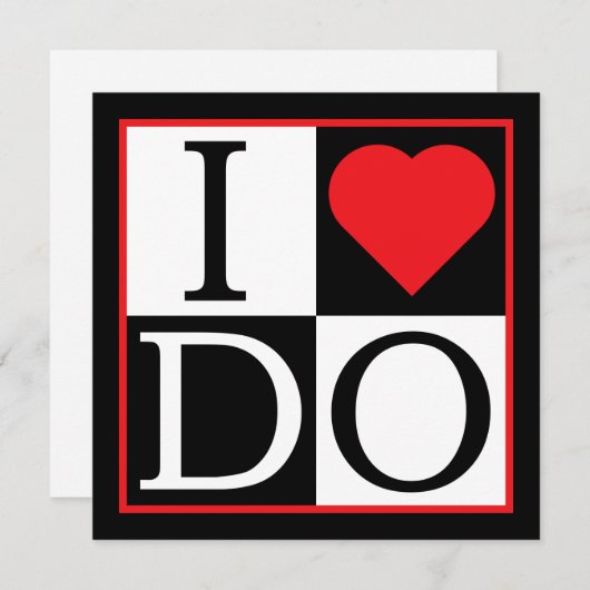 Je fais le faire-part de mariage (Devant / Derrière)