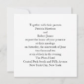 Je fais le faire-part de mariage (Dos)