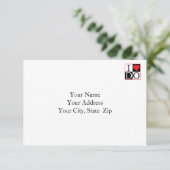 Je fais mariage carte RSVP (Debout devant)