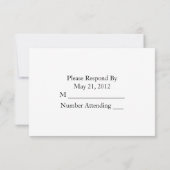 Je fais mariage carte RSVP (Dos)