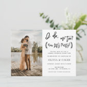 Je fais moi aussi Invitation Réception uniquement (Debout devant)