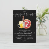 Je fais Pizza & Brews Répétition Dîner Invitation (Debout devant)