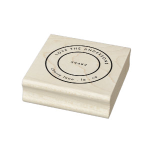 Je familienaam retouradres rubberstempel