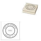 Je familienaam retouradres 	rubberstempel (Gestempeld)