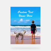 Je favoriete foto Acryl bord met aangepaste tekst (Voorkant)