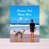 Je favoriete foto Acryl bord met aangepaste tekst (Neutraal)