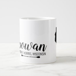 Je favoriete Wisconsin Lake met kanoe Paddles Extra Grote Beker