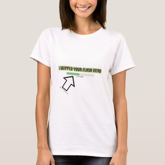 Je Flash Intro  Tech Slogan T-shirt (Voorkant)