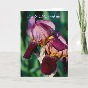 Je fleurt mijn leven op bedankkaart